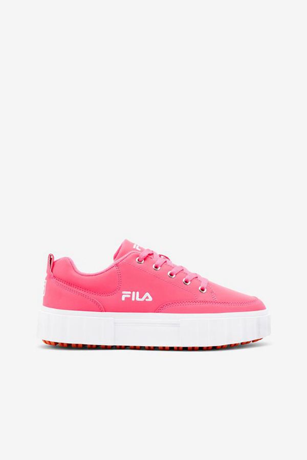 Fila Sandblast Colorful Platform Women's Sneakers - Hotpink,NZ 839-34827